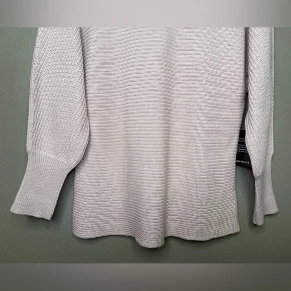 Boston Proper Women's Soft Pink Off the Shoulder Knit Sweater Size Large Preppy - Picture 6 of 16